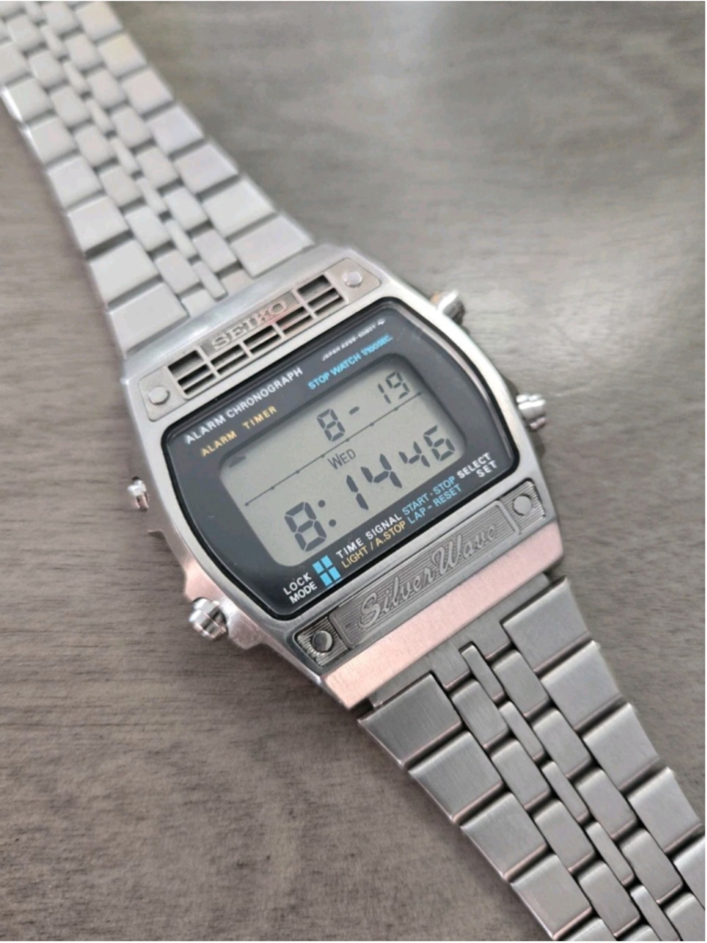 Rare Vintage Seiko Silver Wave A259-5090 Men’s Digital LCD Watch 1970s Retro!!!